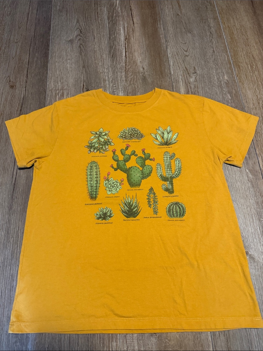 Fifth Sun Mustard Yellow Cactus Graphic Tee